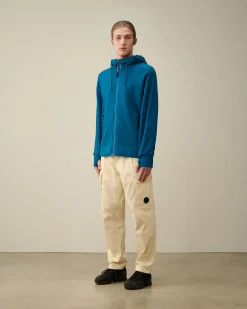 Best C.P. Company Diagonal Haevet Fleece Sweatshirt Gra Melange