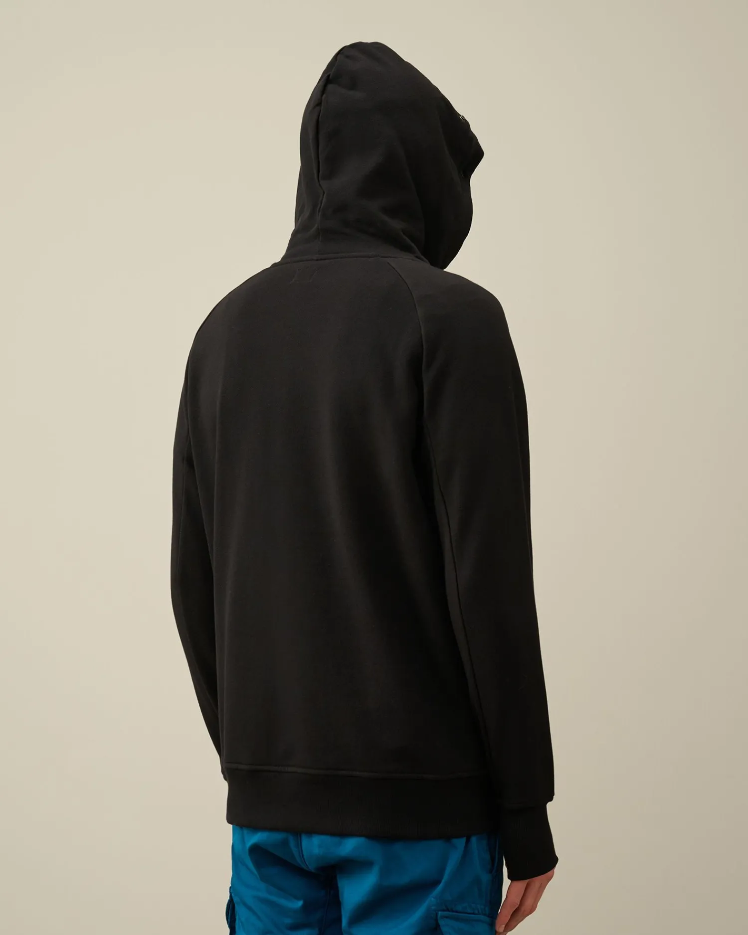Store C.P. Company Diagonal Haevet Fleece Sweatshirt Med Lynlas Gra Melange