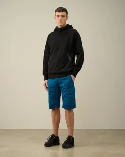 Store C.P. Company Diagonal Haevet Fleece Sweatshirt Med Lynlas Gra Melange