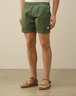 Online C.P. Company Eco-Chrome R Korte Svommeshorts Guld Flamme-Orange
