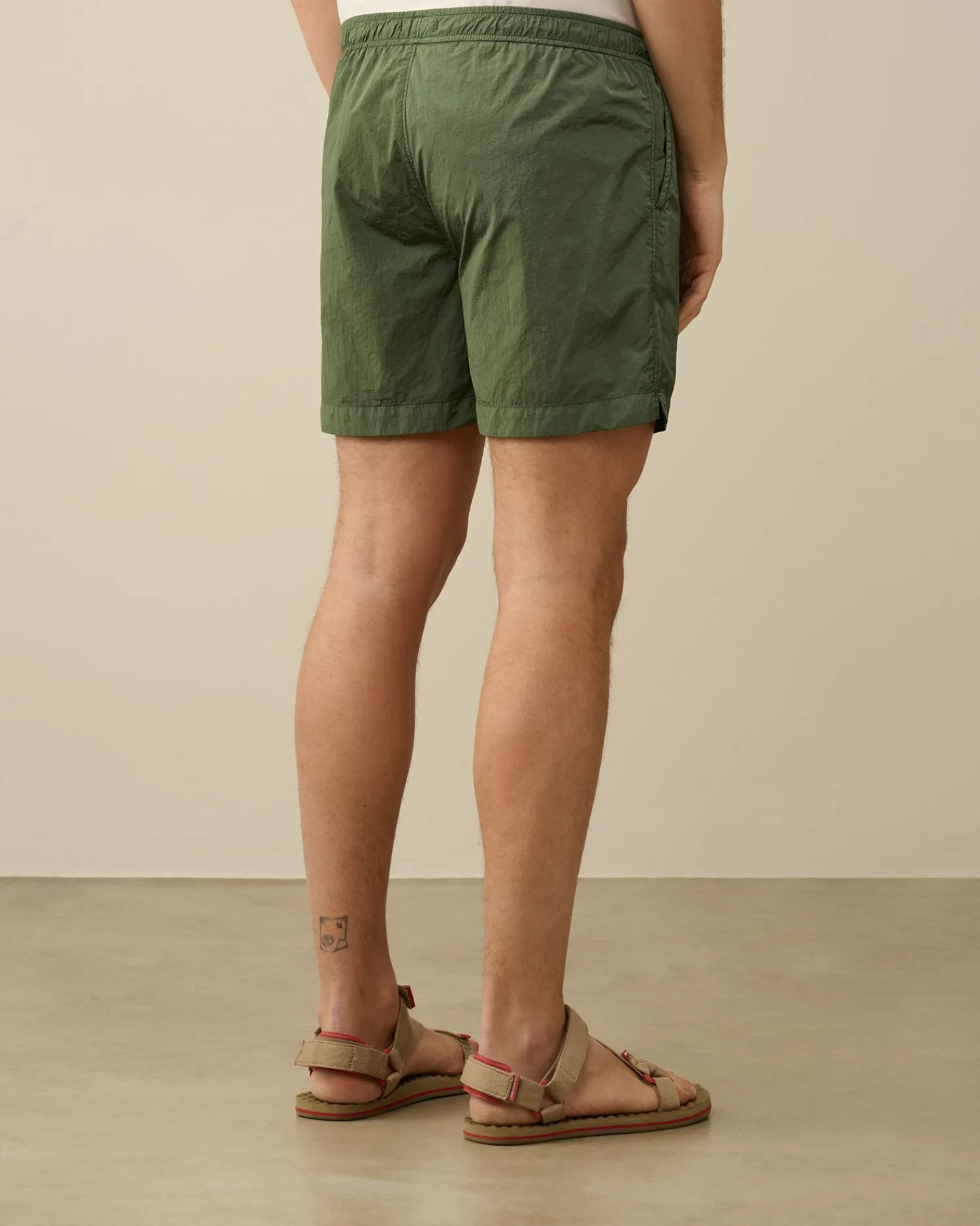Online C.P. Company Eco-Chrome R Korte Svommeshorts Guld Flamme-Orange