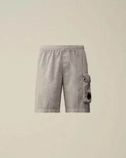 Sale C.P. Company Flad Nylon Cargo Svommeshorts Stovregn Gra