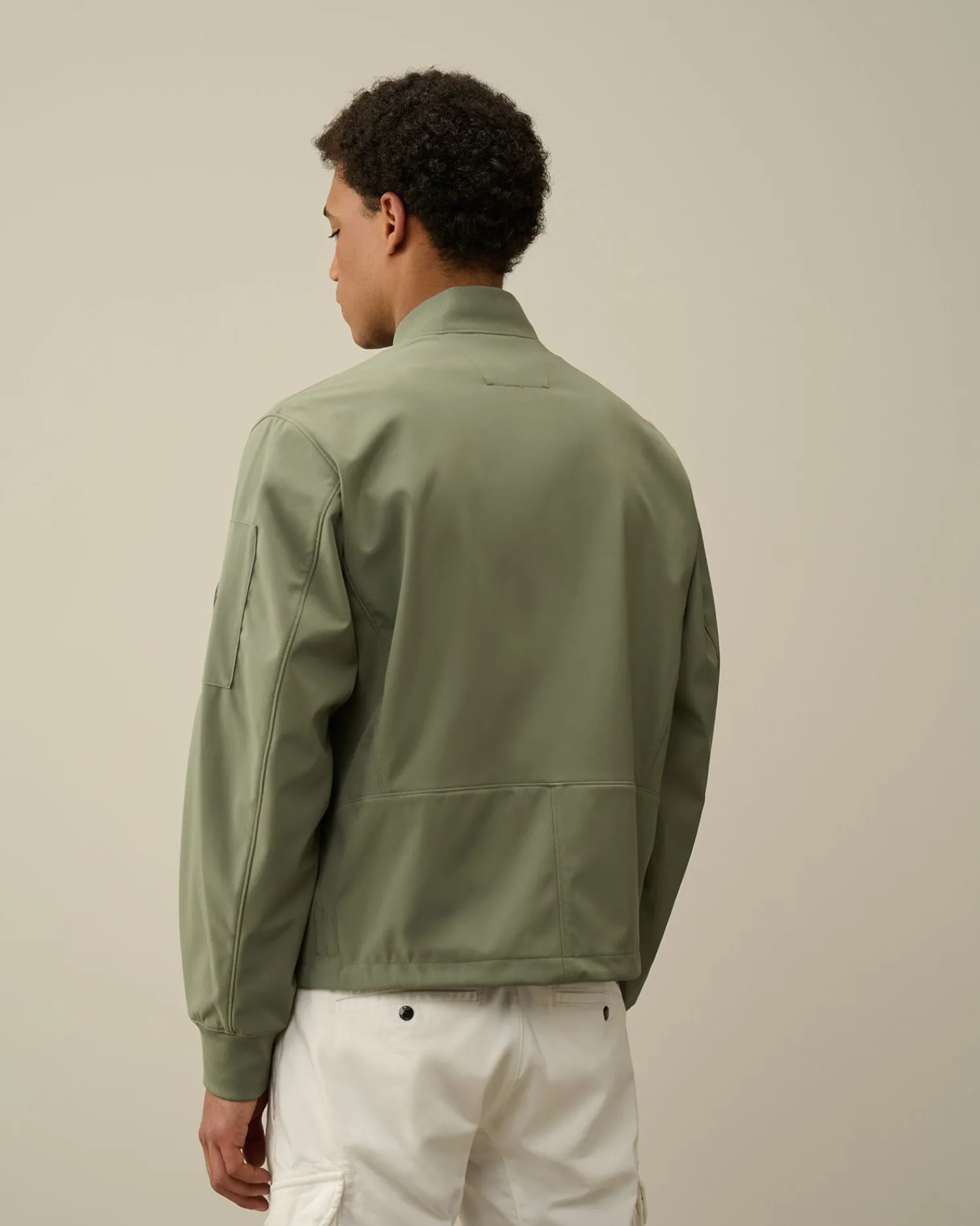 Online C.P. Company Flad Nylon Goggle Overshirt Stovregn Gra