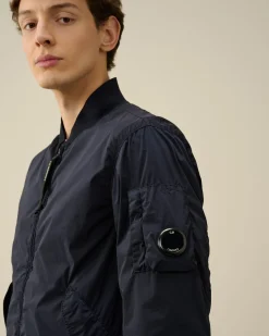 Discount C.P. Company Flad Nylon Utility Overshirt Stovregn Gra