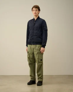 Discount C.P. Company Flad Nylon Utility Overshirt Stovregn Gra