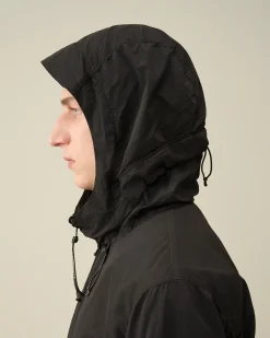 New C.P. Company Flad Nylon Vendbar Haettejakke Sort