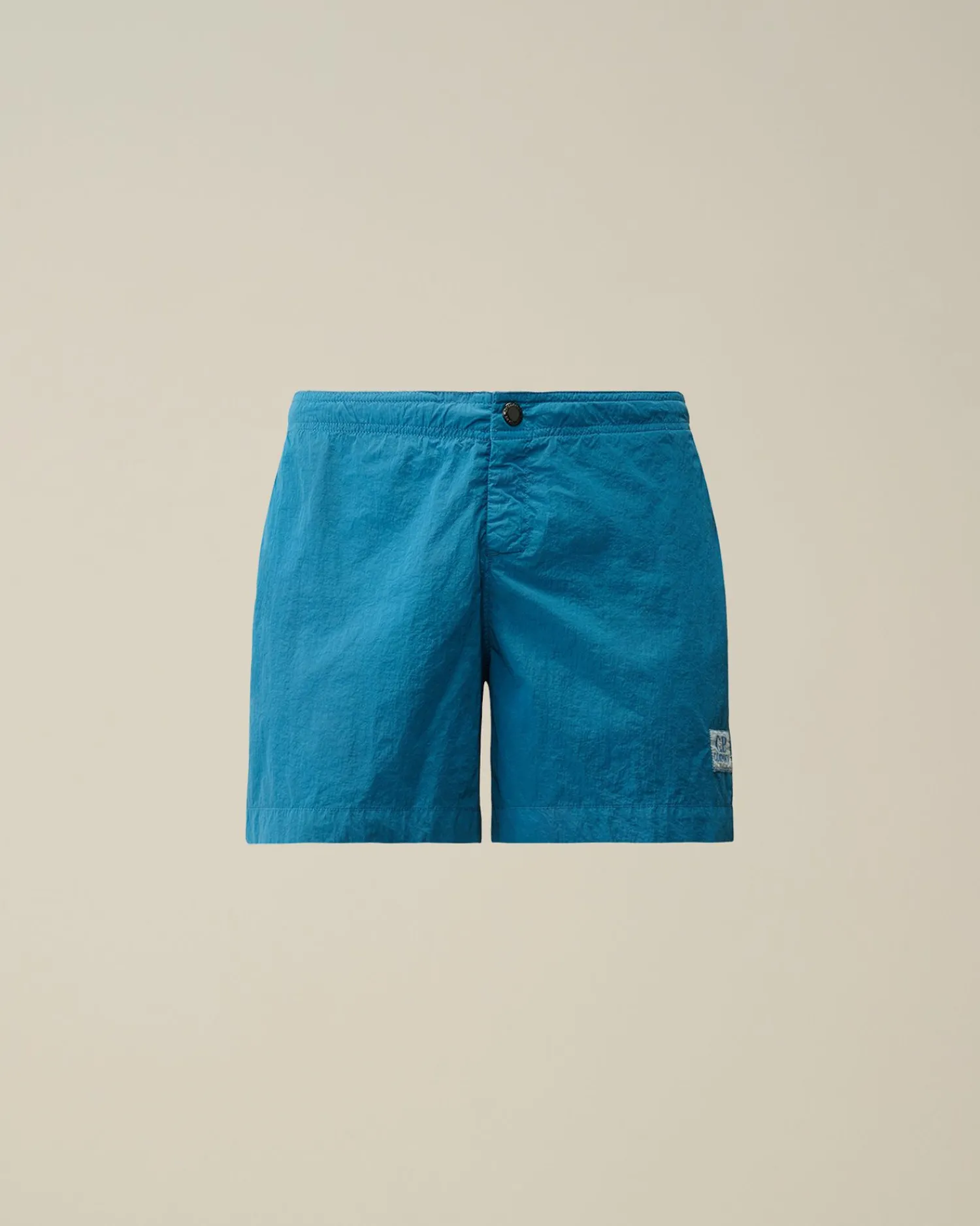 Shop C.P. Company Flade Svommeshorts Med Svamp I Nylon Blaek Bla