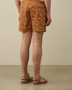 Clearance C.P. Company Flade Svommeshorts Med Svamp I Nylon Wienerbrod Shell-Orange