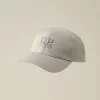 Sale C.P. Company Gabardine Logo Cap Total Eclipse-Blue