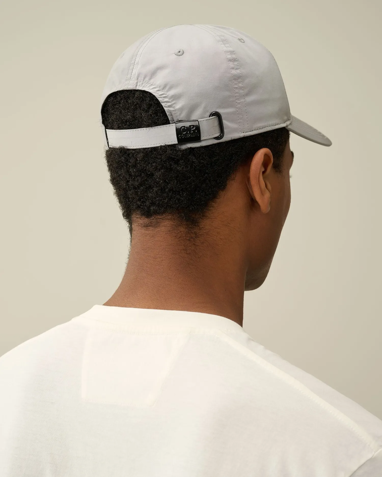 Sale C.P. Company Gabardine Logo Cap Total Eclipse-Blue
