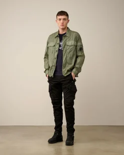 Cheap C.P. Company Gabardine Pockets Skjorte Sort