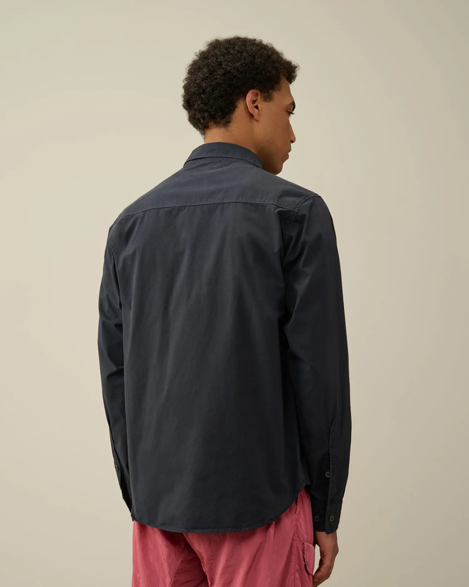 Store C.P. Company Gabardine Pockets Skjorte Gaze Hvid