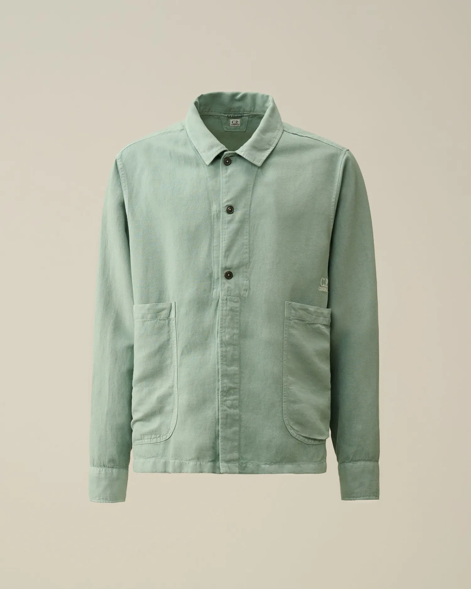 New C.P. Company Gabardine Pockets Skjorte Stjernelys Bla