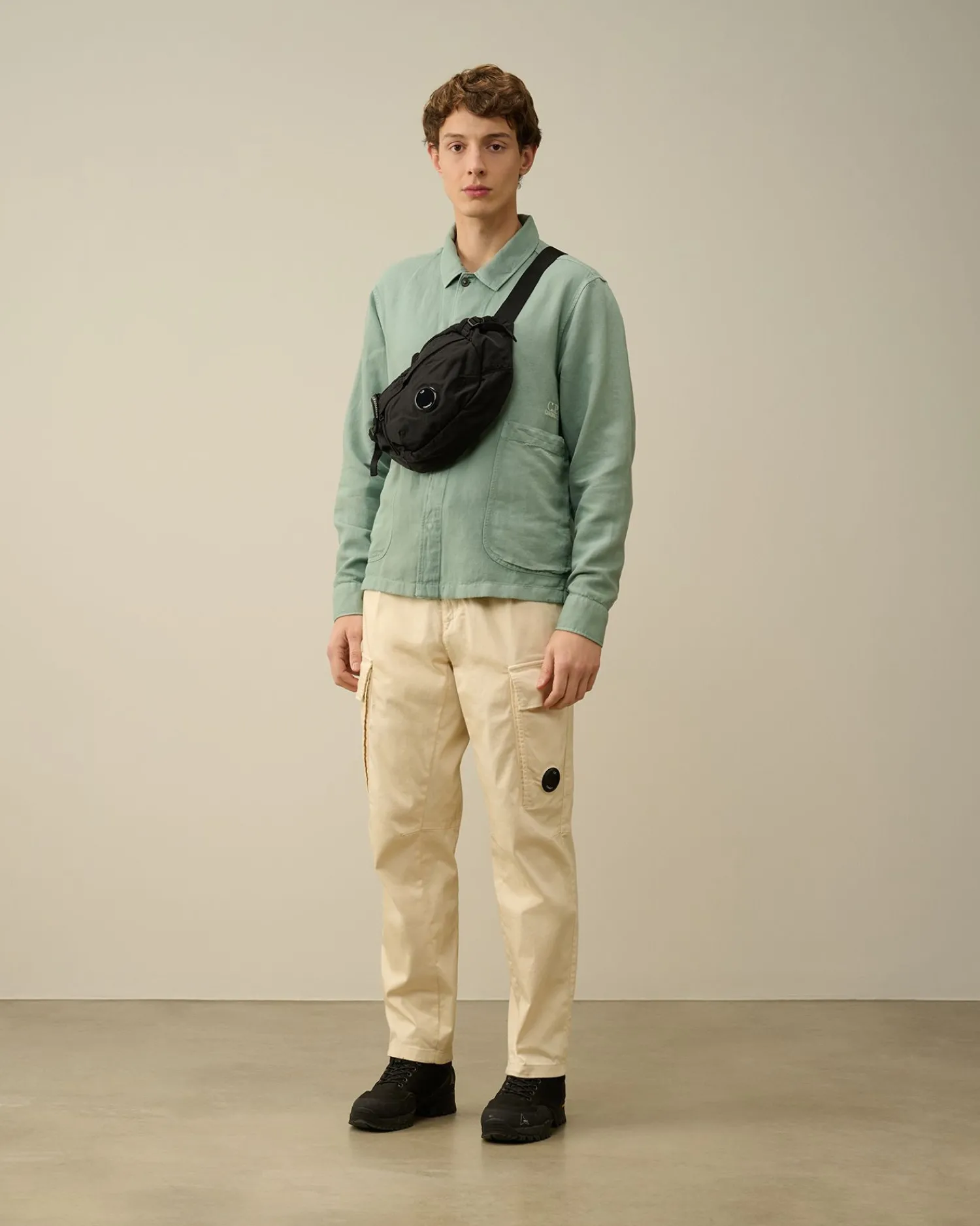 New C.P. Company Gabardine Pockets Skjorte Stjernelys Bla