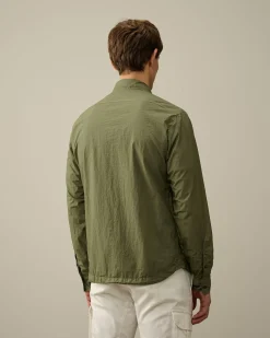 Cheap C.P. Company Gabardine Pockets Skjorte Ivy Gron