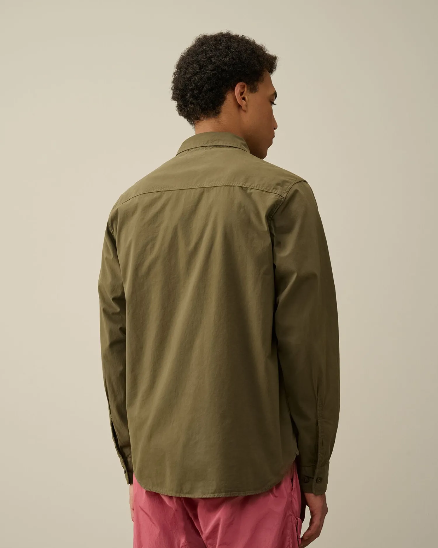 Online C.P. Company Gabardine Skjorte Pistacie Shell-Beige
