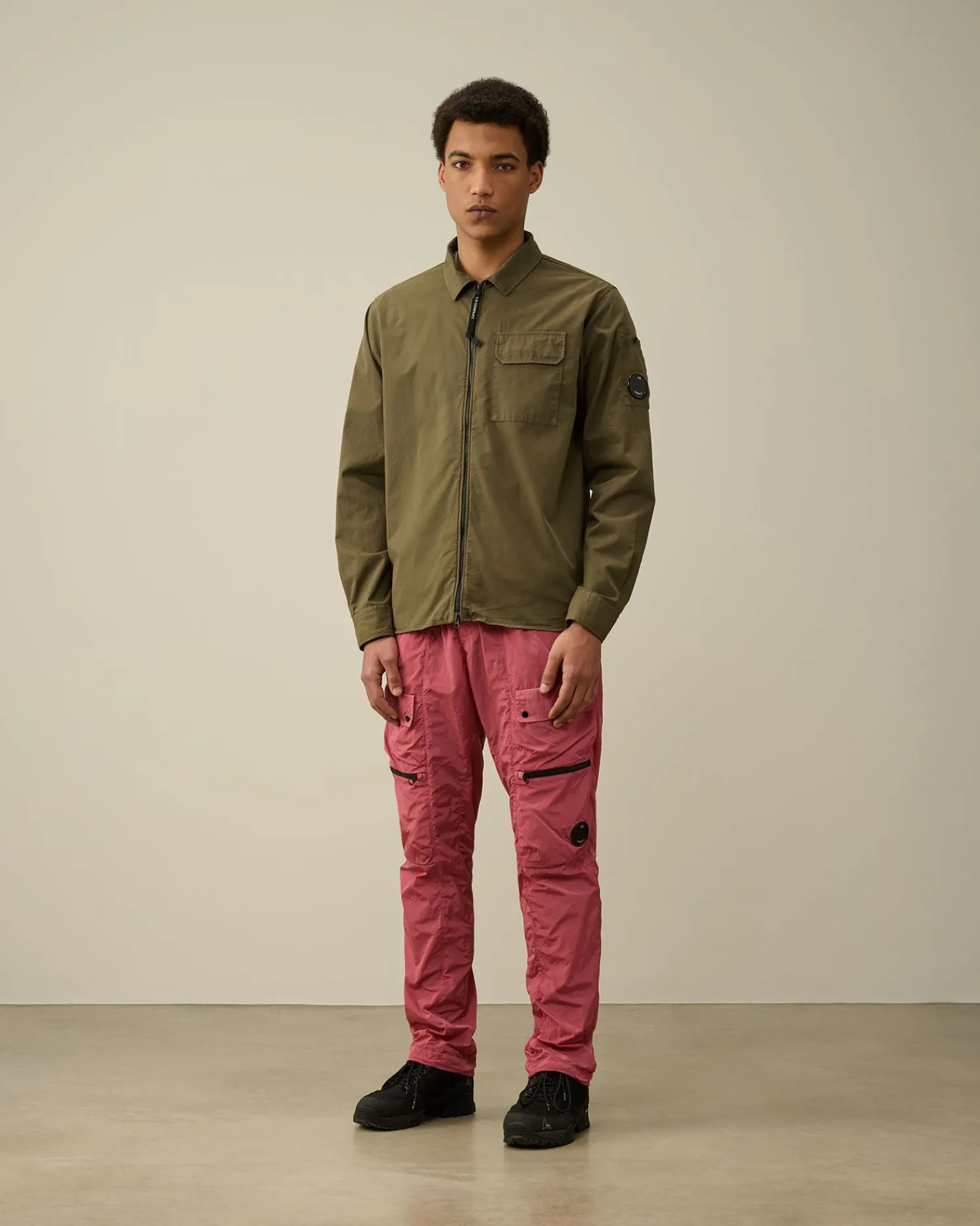 Online C.P. Company Gabardine Skjorte Pistacie Shell-Beige