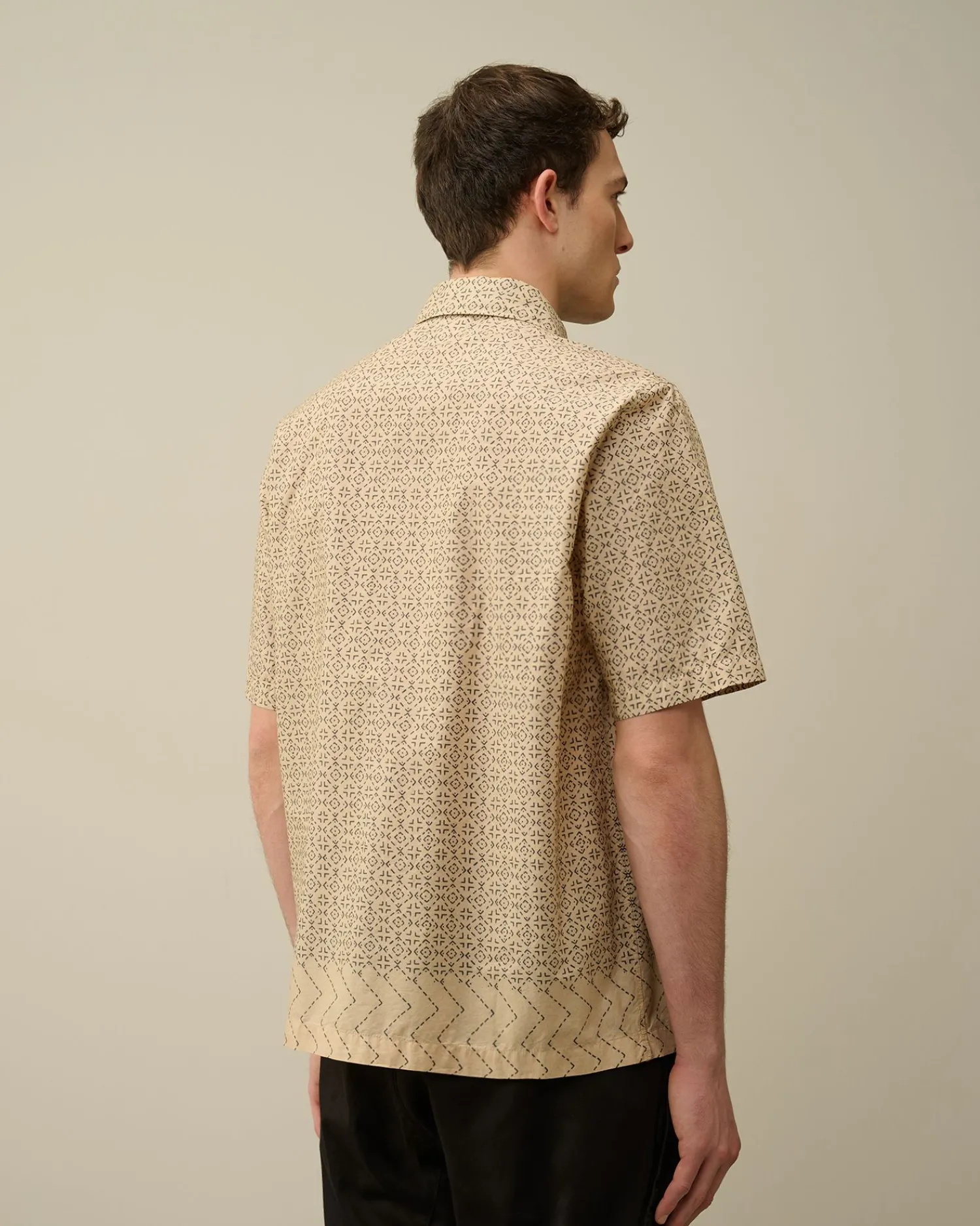 Best C.P. Company Gabardine Skjorte Med Knapper Agave Gron