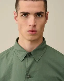 Flash Sale C.P. Company Gabardine Skjorte Med Knapper Pistacie Shell-Beige