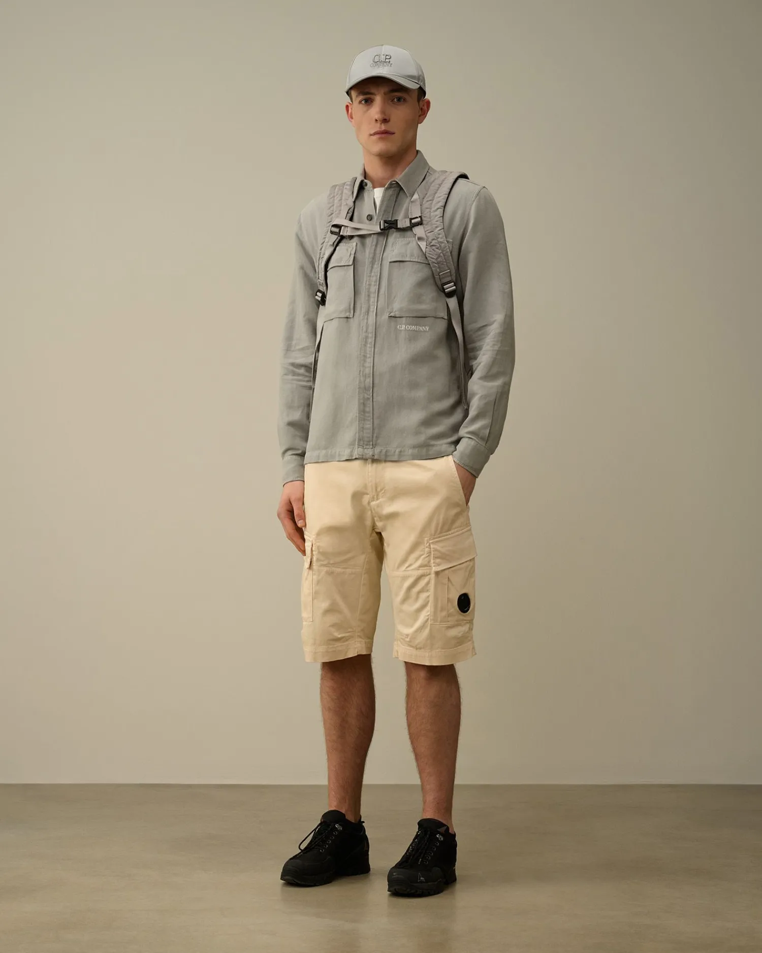 Sale C.P. Company Gabardine Skjorte Med Lynlas Himmelsk Pink