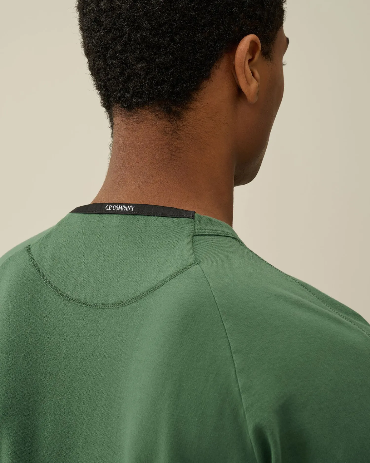 Cheap C.P. Company Haettetroje I Bomuldsfleece Sort