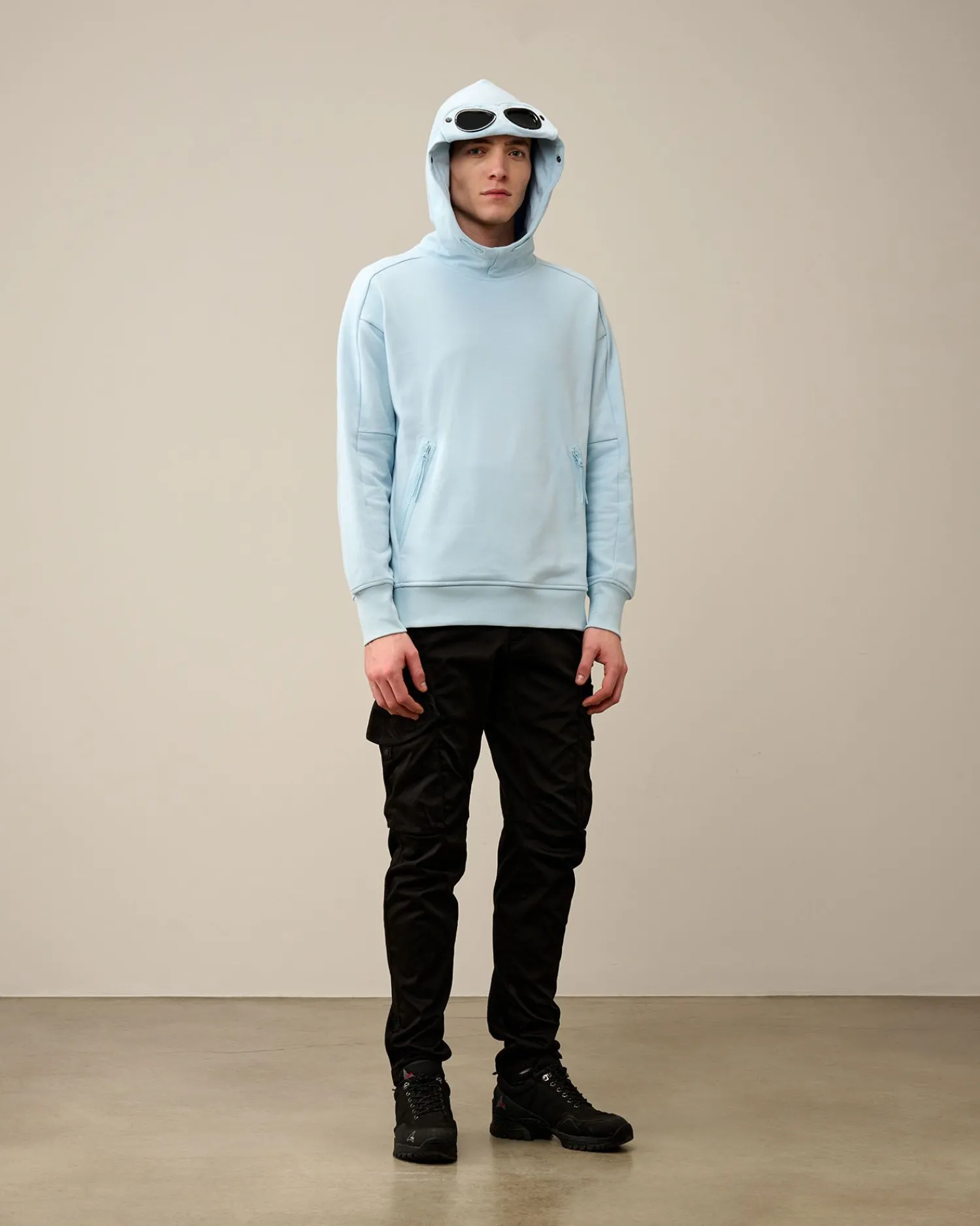 Best C.P. Company Indigo Fleece Sweatshirt Stenblege-Bla