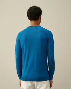 Shop C.P. Company Indigo Jersey T-Shirt Stenblege-Bla