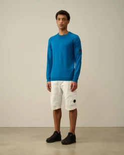 Shop C.P. Company Indigo Jersey T-Shirt Stenblege-Bla