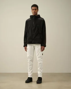 New C.P. Company Krom-R Jakke Med Lynlas Blaek Bla