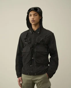 Flash Sale C.P. Company Krom-R Jakke Med Lynlas Stovregn Gra