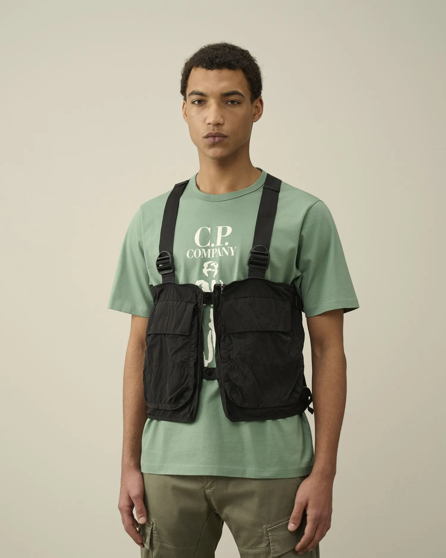 Flash Sale C.P. Company Krom-R Jakke Med Lynlas Stovregn Gra
