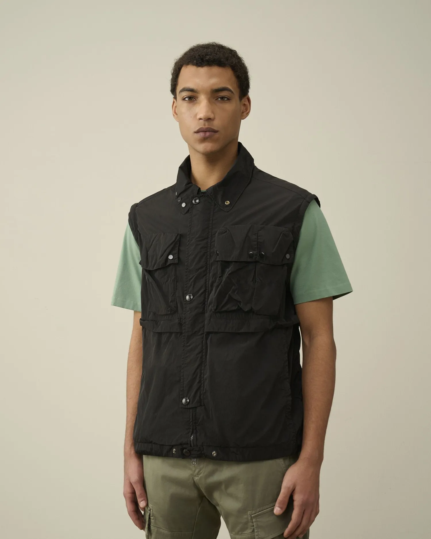 Flash Sale C.P. Company Krom-R Jakke Med Lynlas Stovregn Gra