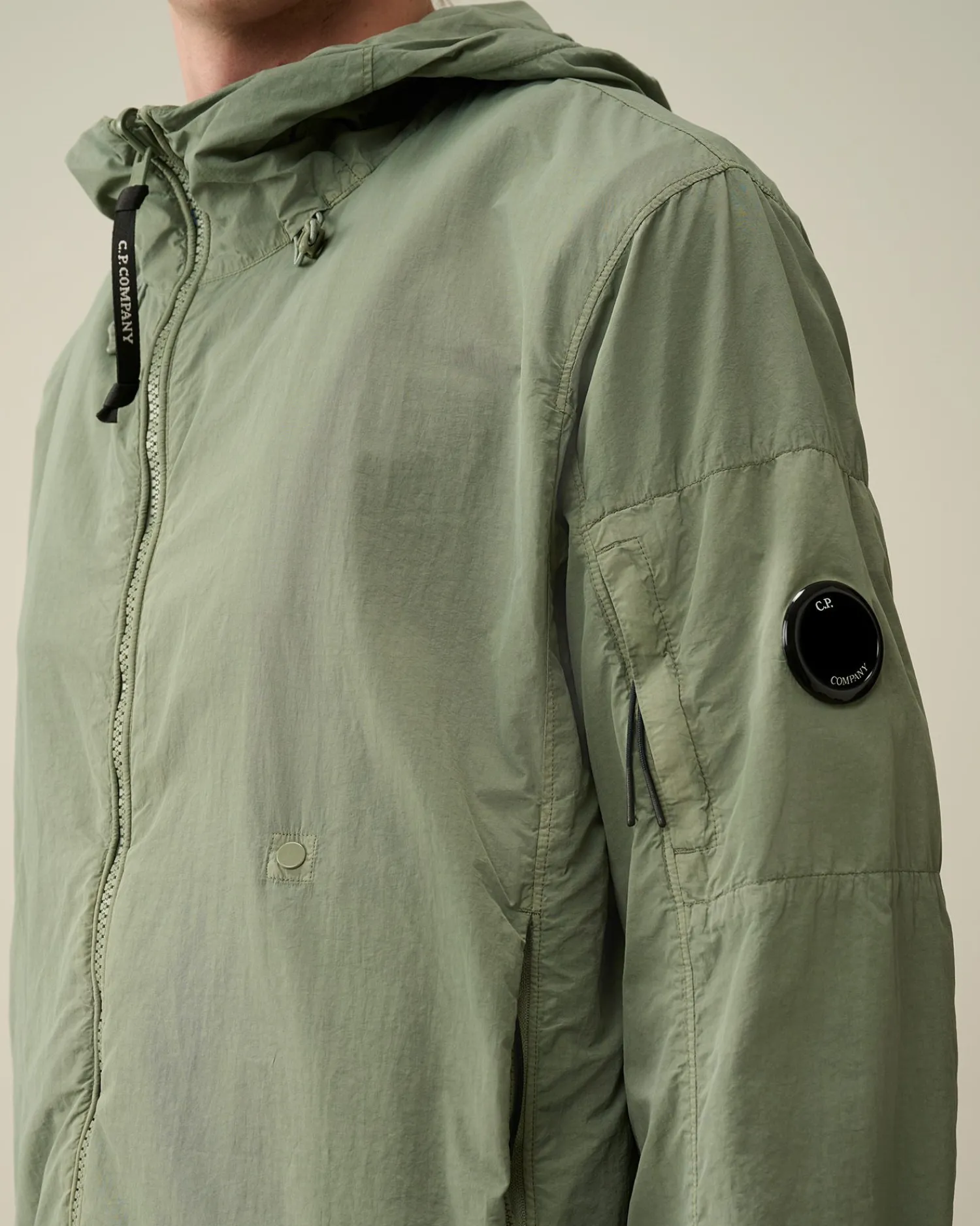 Sale C.P. Company Krom-R Jakke Med Lynlas Sort