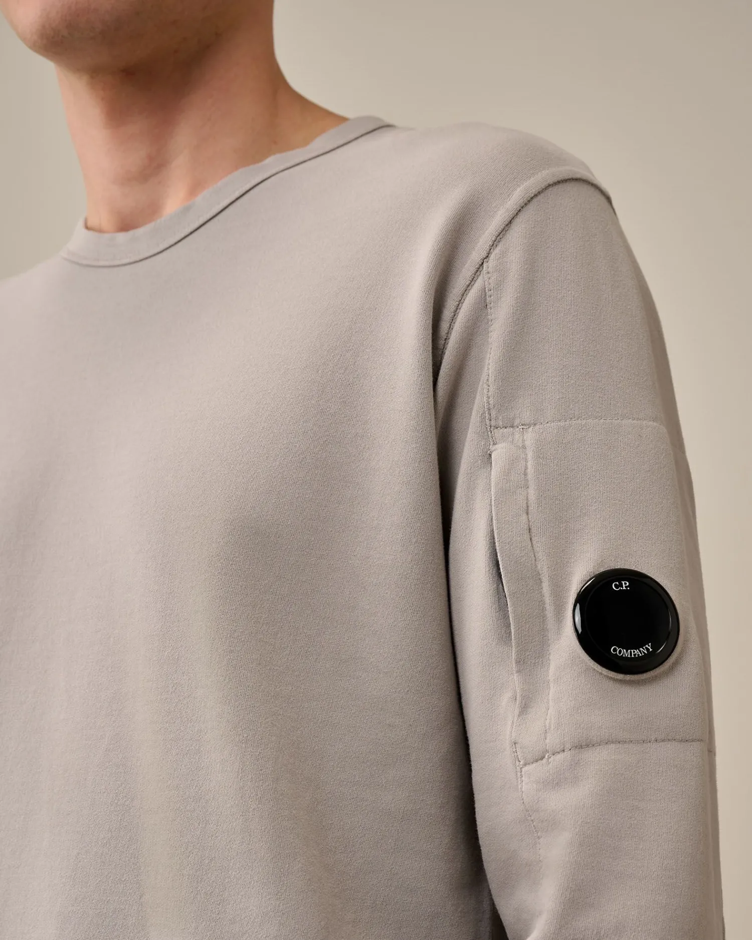 Discount C.P. Company Let Fleece Haettetroje Med Lynlas Andegron