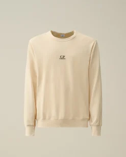 New C.P. Company Let Fleece Haettetroje Med Lynlas Sort