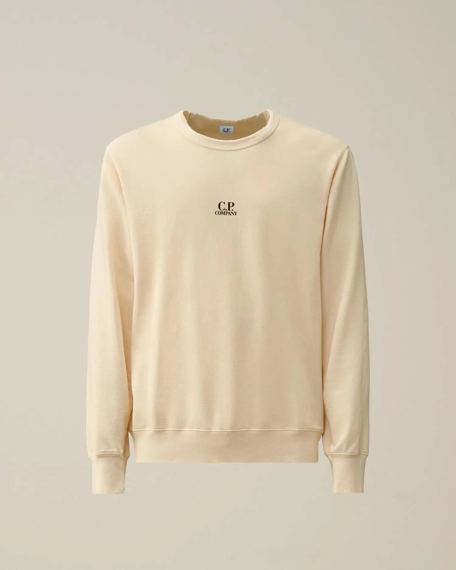 New C.P. Company Let Fleece Haettetroje Med Lynlas Sort