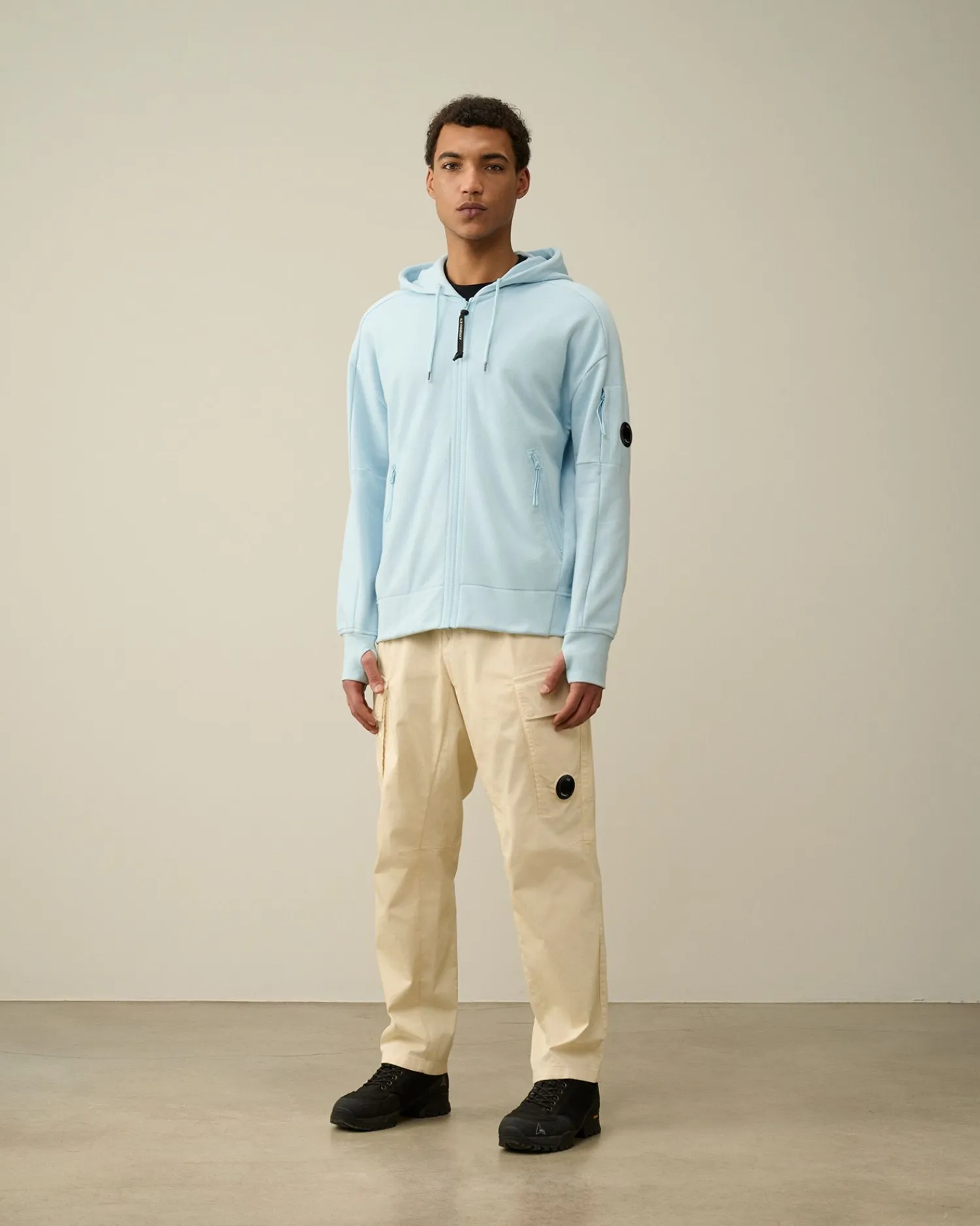 Online C.P. Company Let Fleece Logo Sweatshirt Andegron