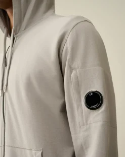 Discount C.P. Company Let Fleece Sweatshirt Stjernelys Bla