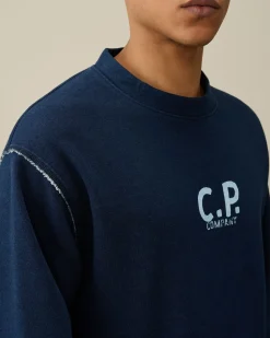 New C.P. Company Let Fleece Sweatshirt Rod Knop
