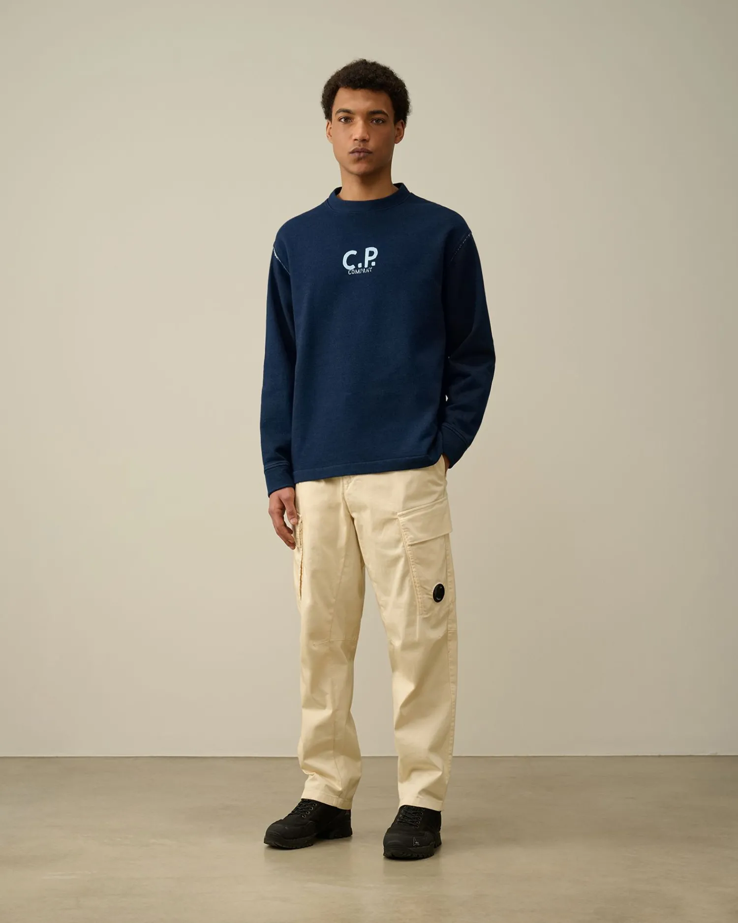 New C.P. Company Let Fleece Sweatshirt Rod Knop