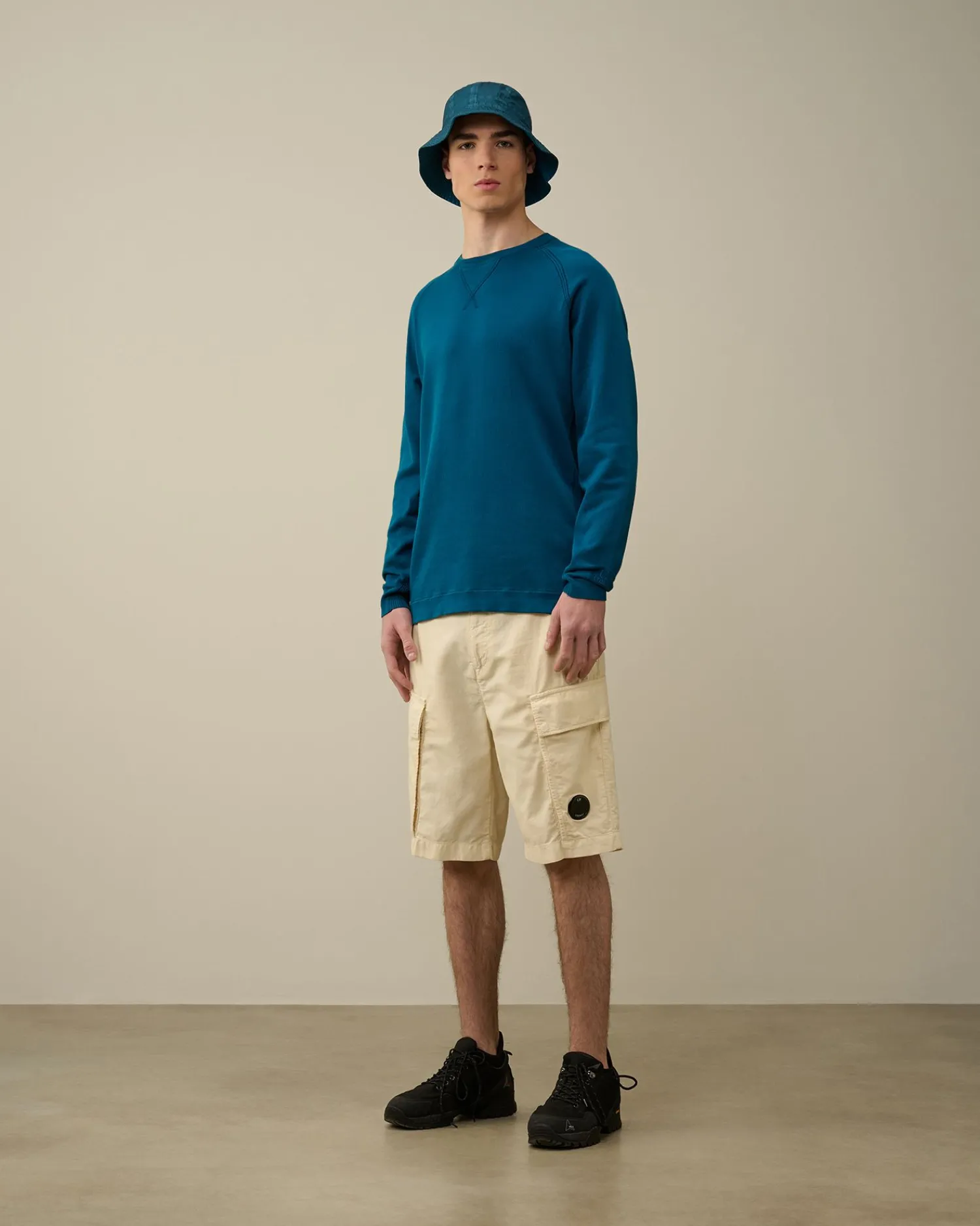 Cheap C.P. Company Let Frotte Strikket Haettetroje Gaze Hvid