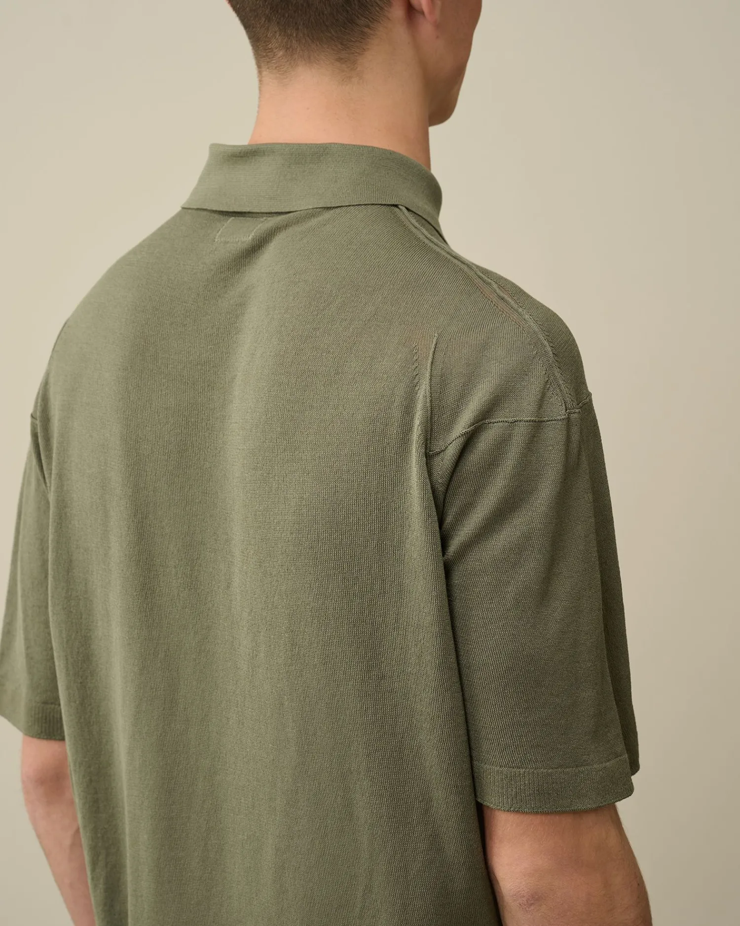 Cheap C.P. Company Let Frotte Strikket Sweatshirt Agave Gron