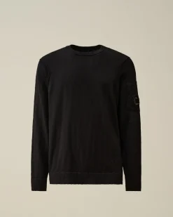 Shop C.P. Company Let Frotte Strikket Sweatshirt Stovregn Gra