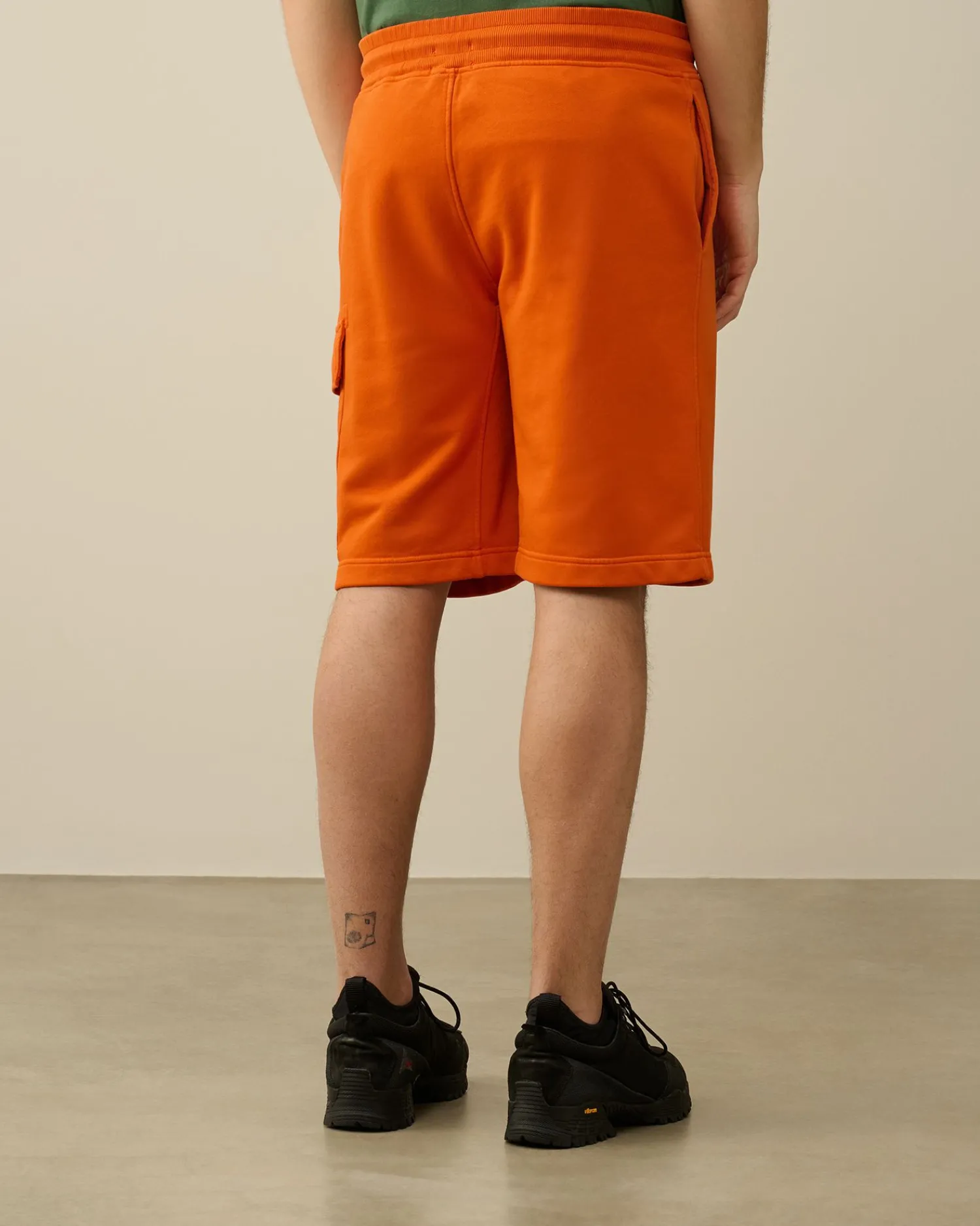 Flash Sale C.P. Company Light Fleece Utility Shorts Total Eclipse-Blue