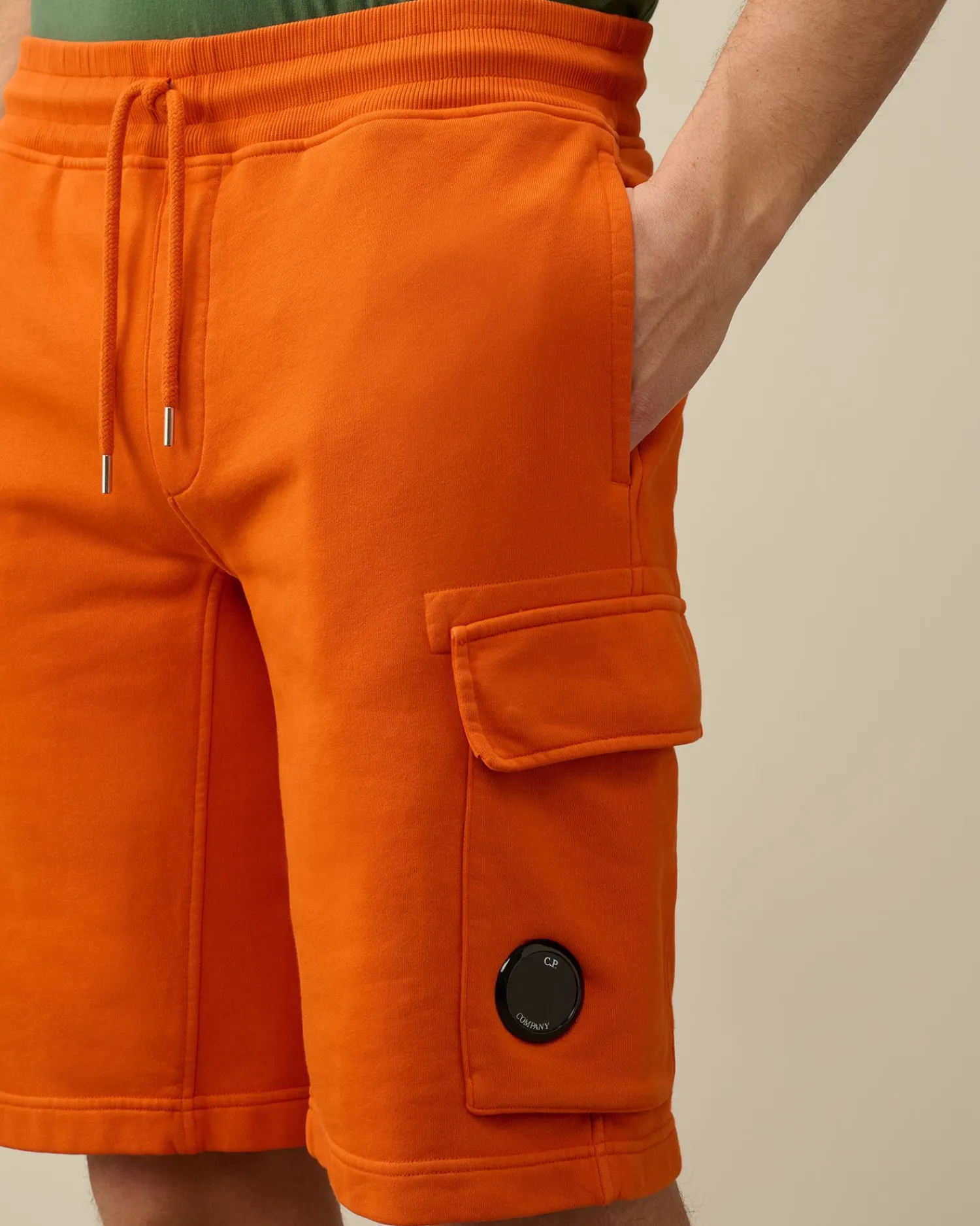 Flash Sale C.P. Company Light Fleece Utility Shorts Total Eclipse-Blue