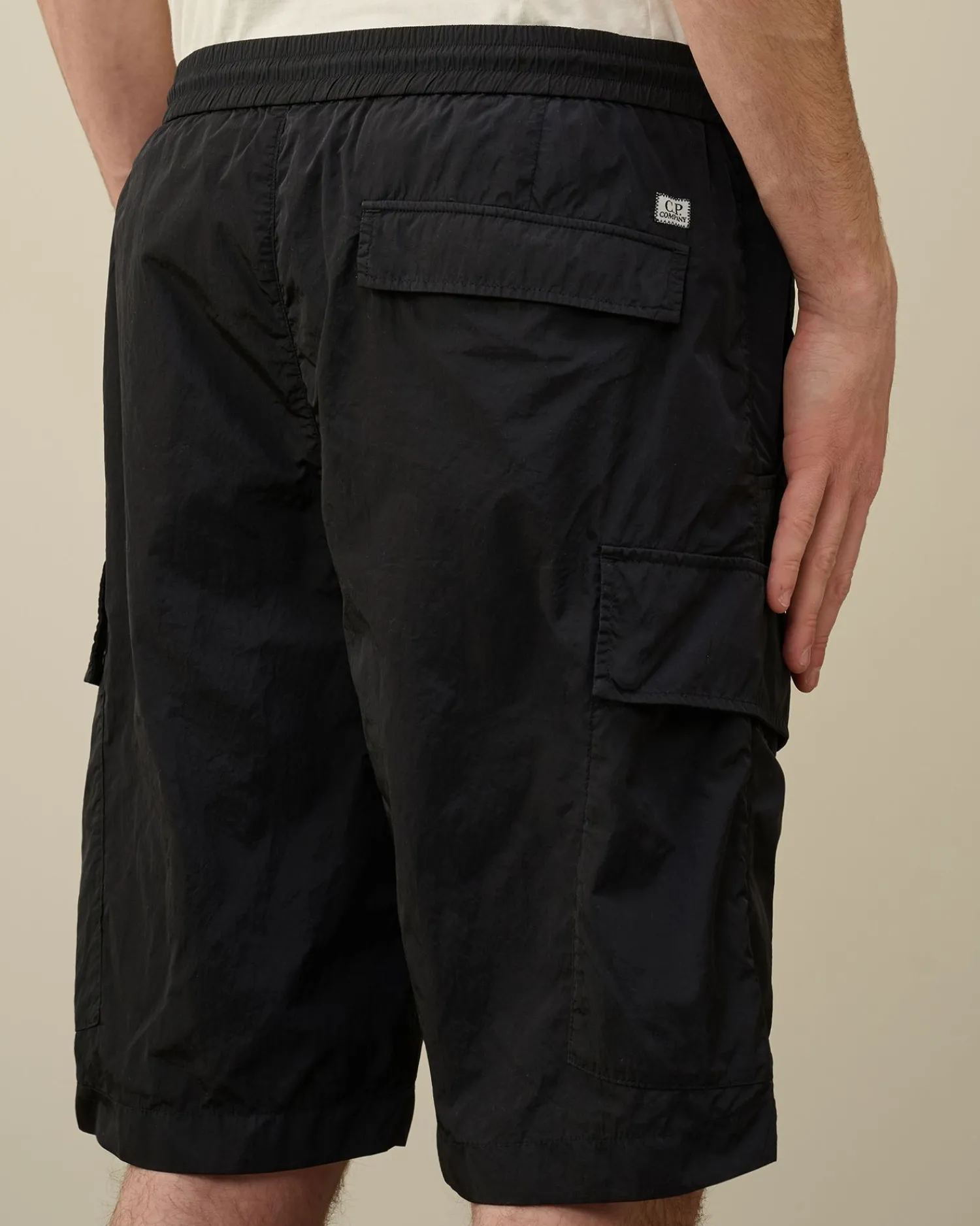 Best Sale C.P. Company Light Fleece Utility Shorts Gra Melange