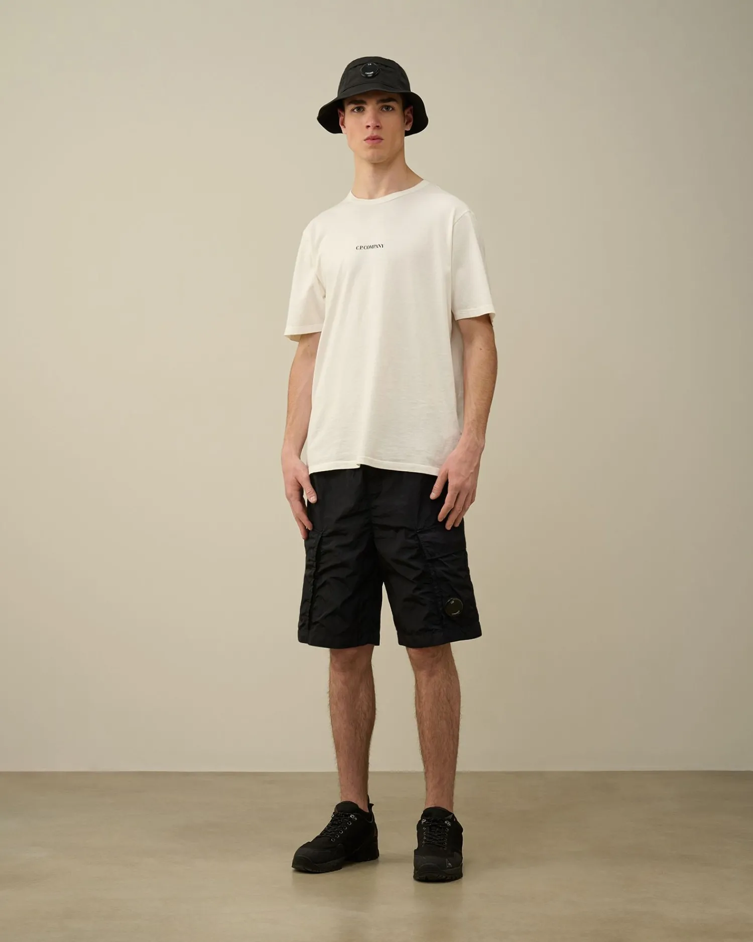 Best Sale C.P. Company Light Fleece Utility Shorts Gra Melange