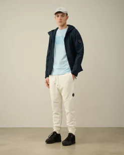 Best C.P. Company Light Fleece Utility Shorts Pistacie Shell-Beige