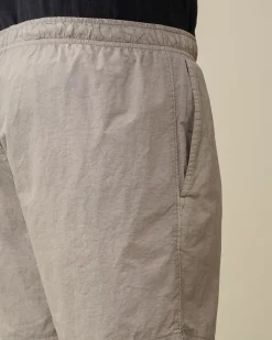 Discount C.P. Company Light Fleece Utility Shorts Green Bay