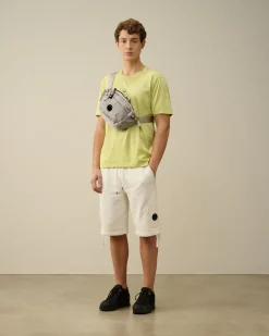 Outlet C.P. Company Light Fleece Utility Shorts Ivy Gron